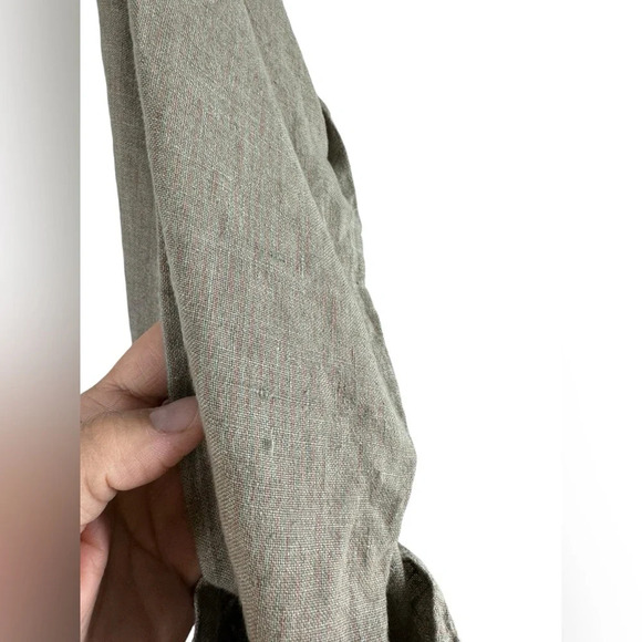 Vintage FLAX Lithuanian linen oversized blazer jacket medium - Picture 3 of 5